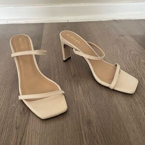 Alohas Women's Cream Heeled Sandals